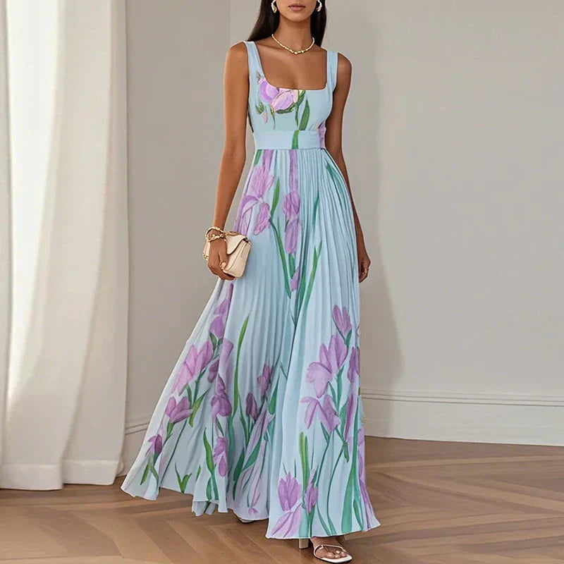 Oriah™ | Vestido Maxi Floral Línea A