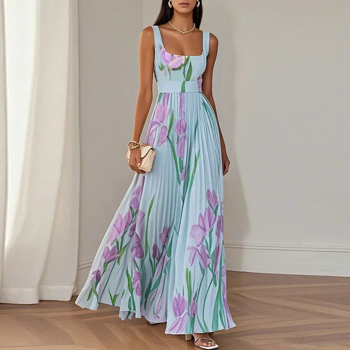 Oriah™ | Vestido Maxi Floral Línea A
