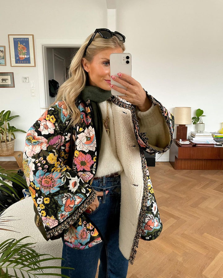 NICOLE™ - Chaqueta Estampada de Moda