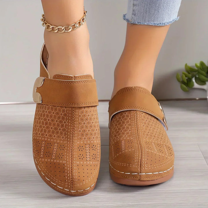 Marel - Sandalias de cuña de apoyo elegantes