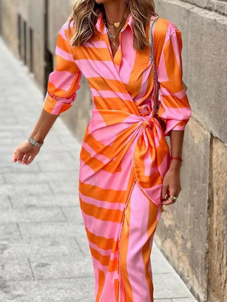 Elvina | Vestido Cruzado Estampado