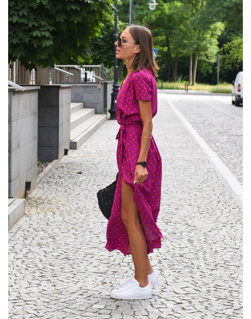 Tzahalit™ | Vestido Floral Elegante con Escote en V