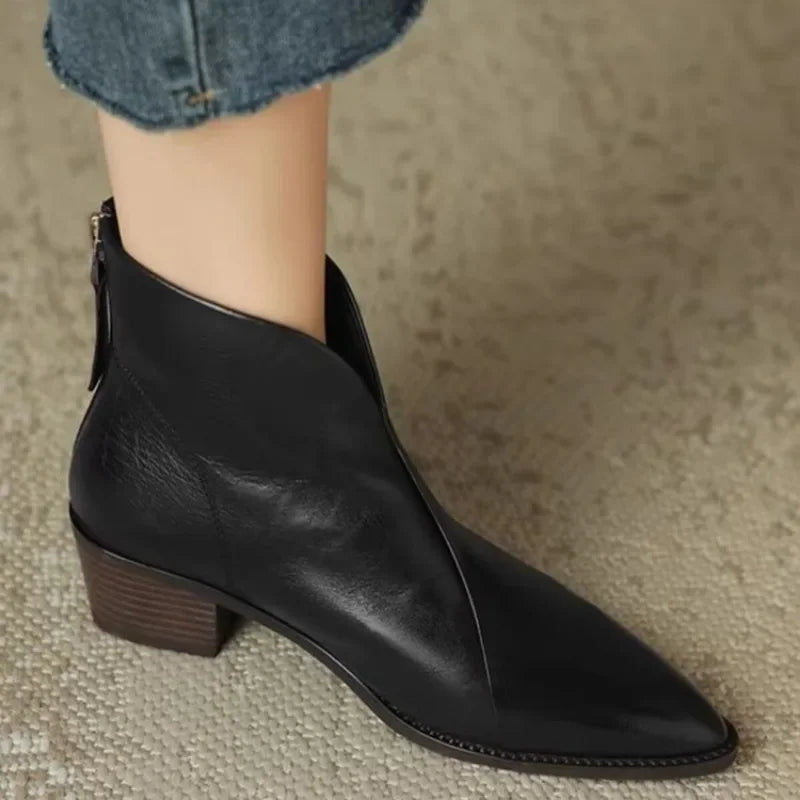Lorine: Botines Chelsea de cuero elegantes y cómodos