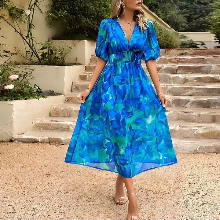 ANNELIE™ – Vestido Midi Floral Daydream