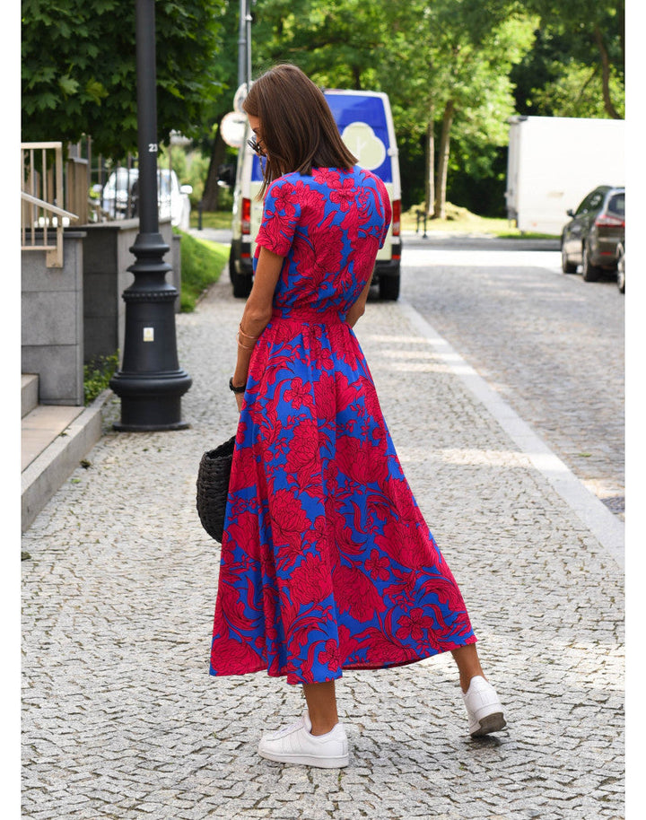 Tzahalit™ | Vestido Floral Elegante con Escote en V