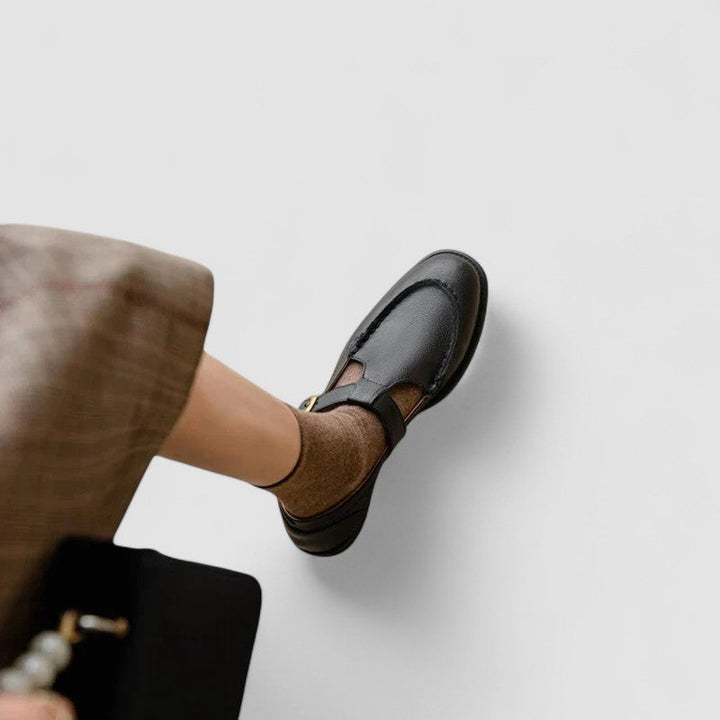 Zhelynne | Zapatos Mary Jane de punta cuadrada ortopédicos