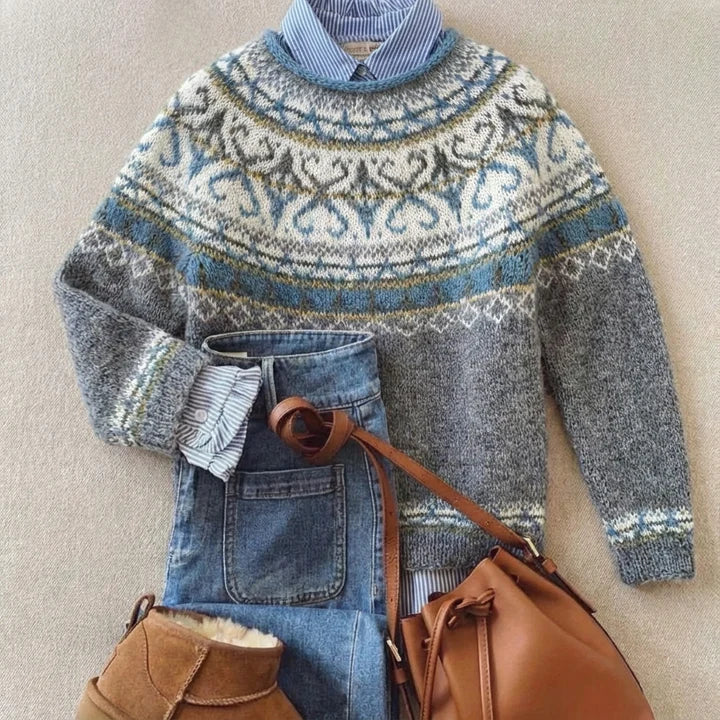 Luxe™ | Suéter de punto chic vintage