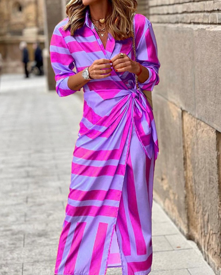 Elvina | Vestido Cruzado Estampado