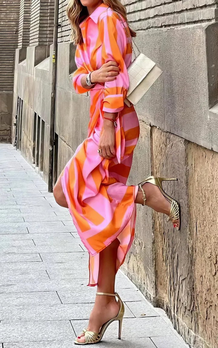 Elvina | Vestido Cruzado Estampado