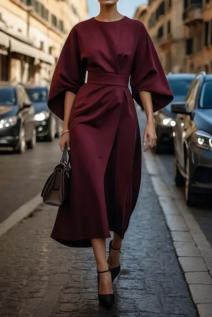 Matzliah™ | Vestido Elegante con Mangas Farol