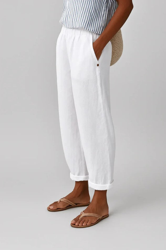 Pantalones Romina™ de lino y algodón atemporales