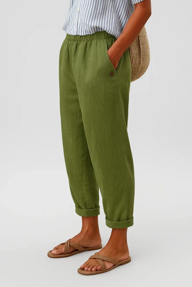 Pantalones Romina™ de lino y algodón atemporales