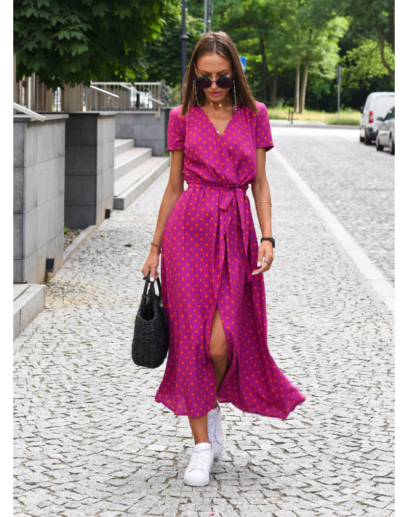 Tzahalit™ | Vestido Floral Elegante con Escote en V