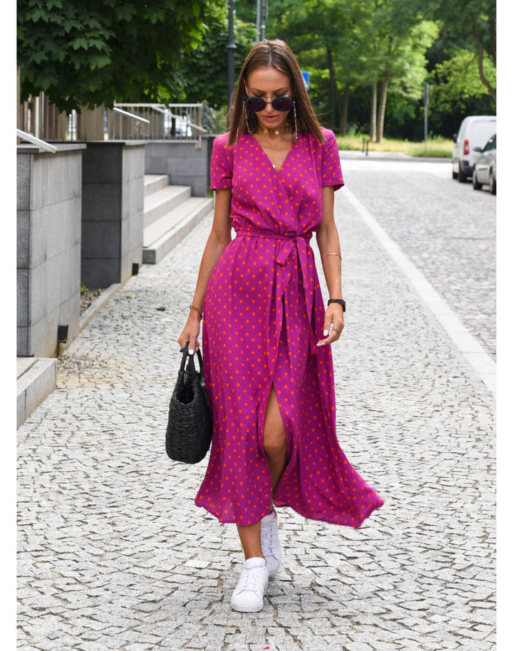 Tzahalit™ | Vestido Floral Elegante con Escote en V