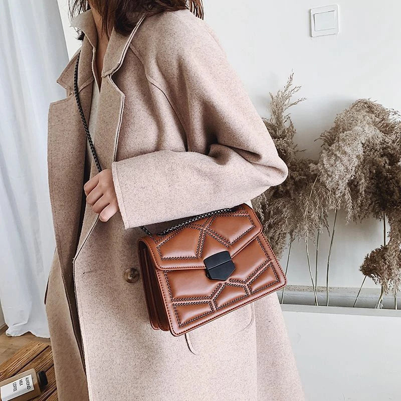 Bolso Bandolera Elegante - Piel Sintética a la Moda