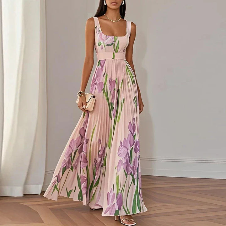 Oriah™ | Vestido Maxi Floral Línea A