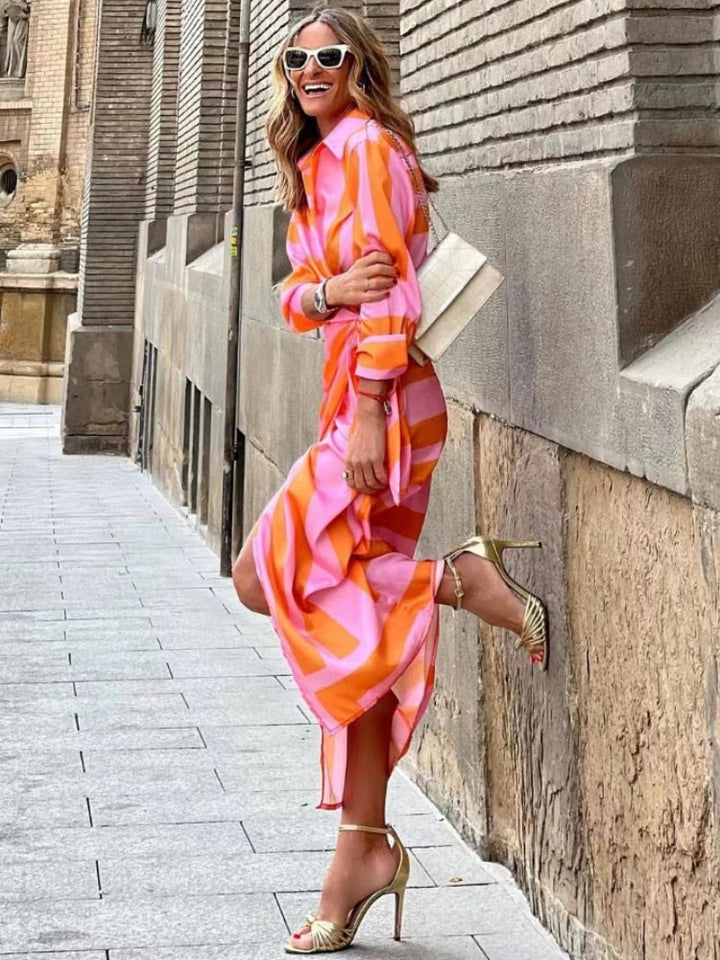 Elvina | Vestido Cruzado Estampado