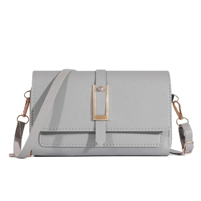 Elegante bolso de hombro cruzado para mujer - Elegante tarjetero y soporte para teléfono móvil
