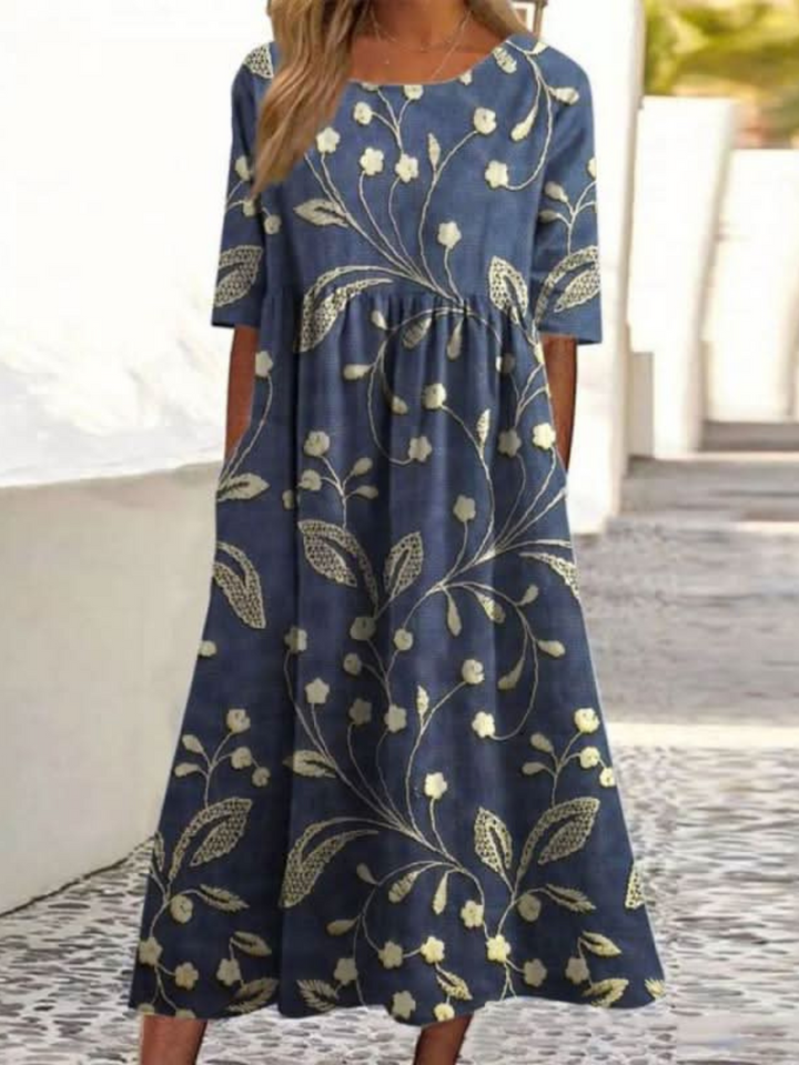 LAARNI™ - Vestido midi holgado