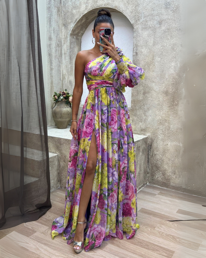 Mabel | Vestido Floral de Impacto