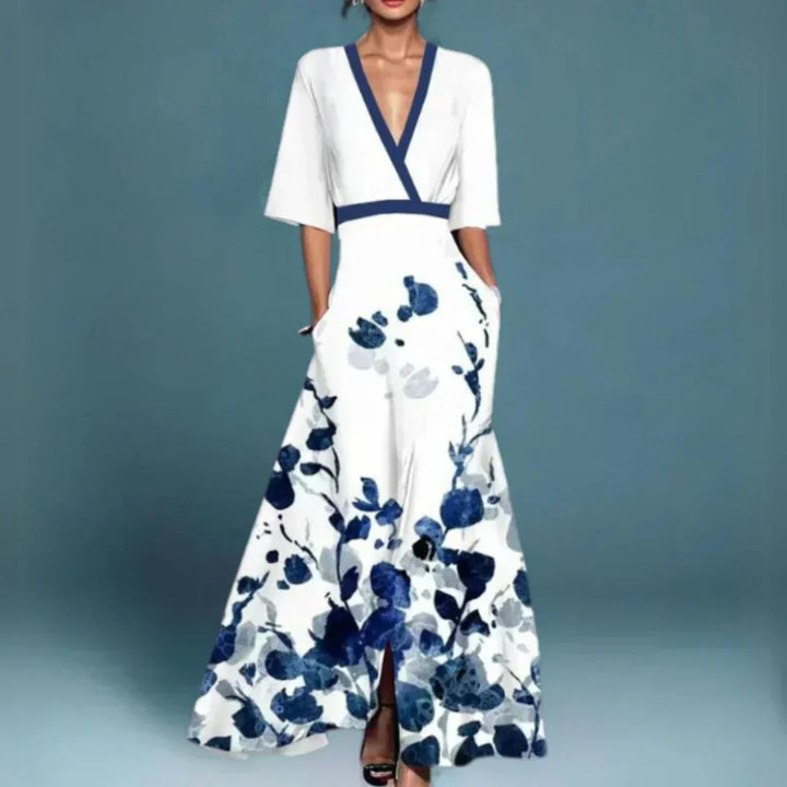 Hazel | Vestido Floral Cruzado Elegante