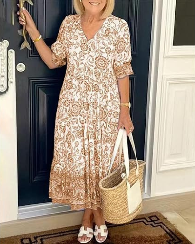 Radiante | Vestido maxi bohemio – Siéntete hermosa, sin esfuerzo