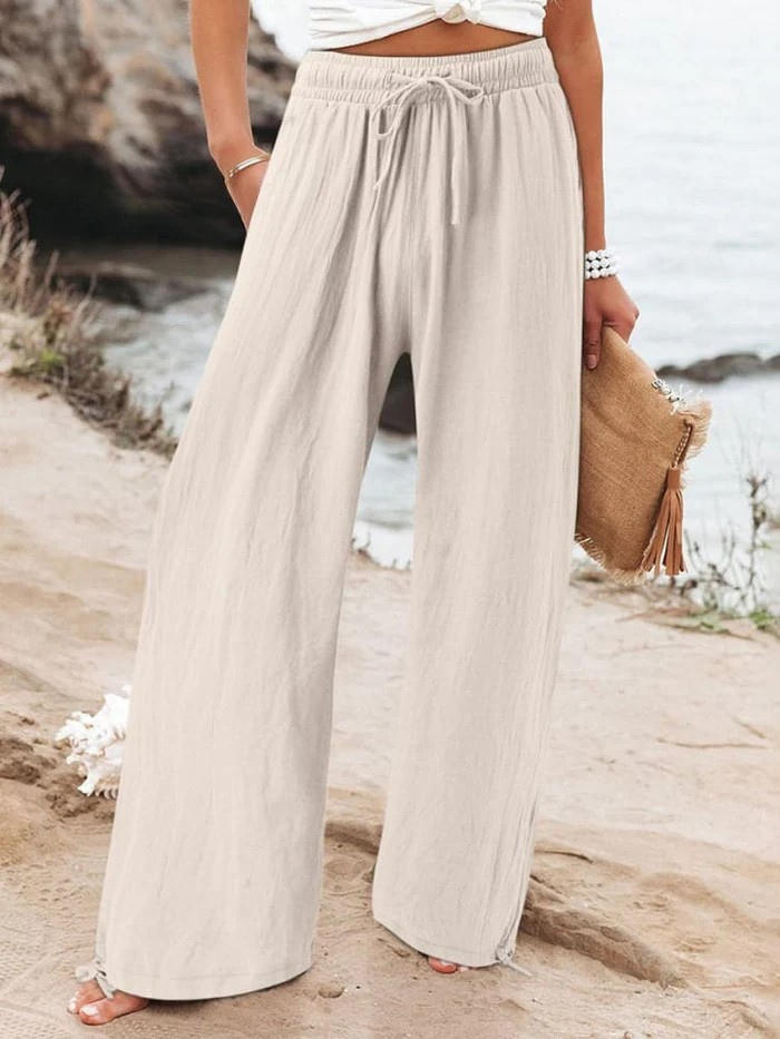 Pantalones Anchos Casuales de Mujer