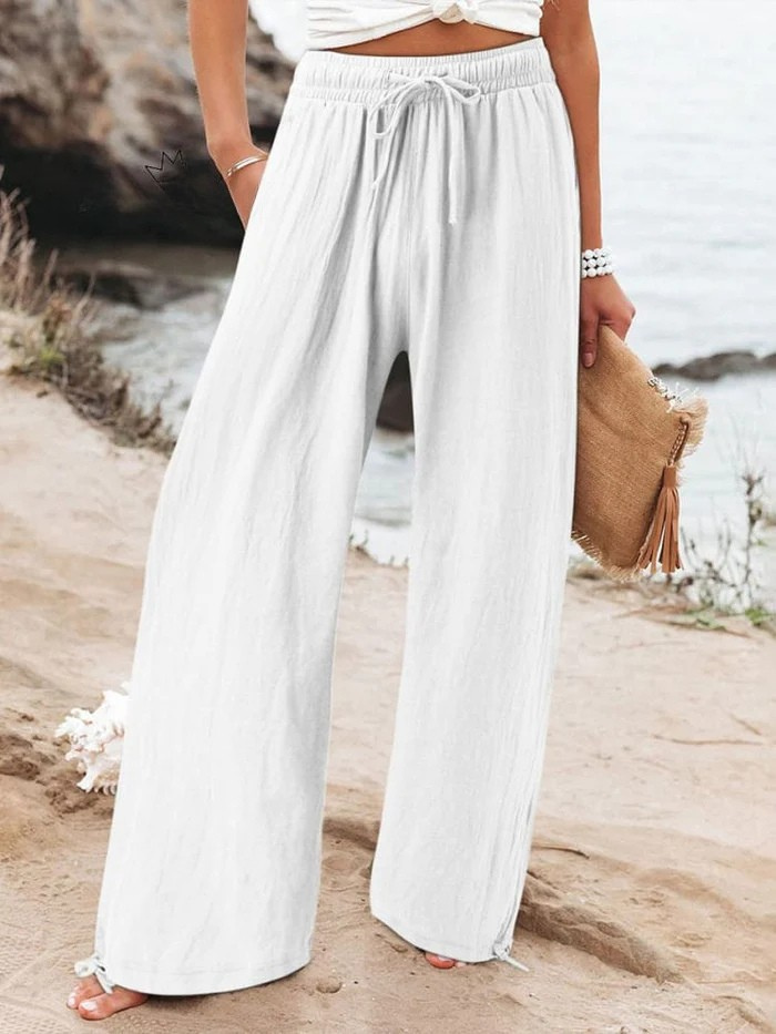 Pantalones Anchos Casuales de Mujer