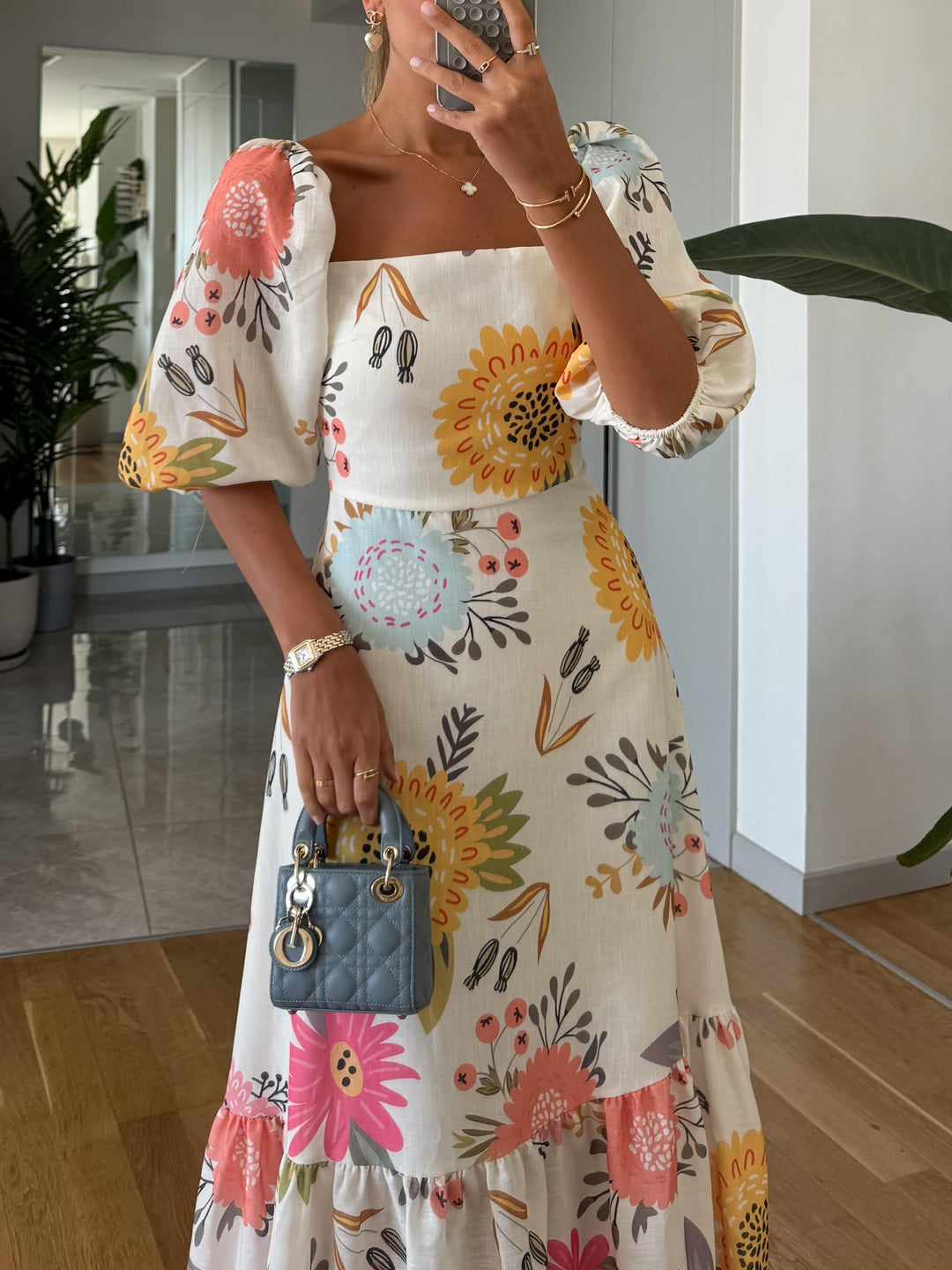 Luna | Vestido midi floral