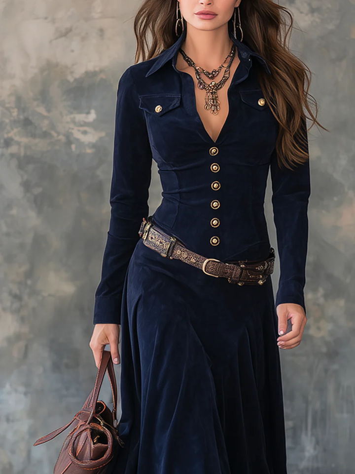 Iwona | Vestido de Ante