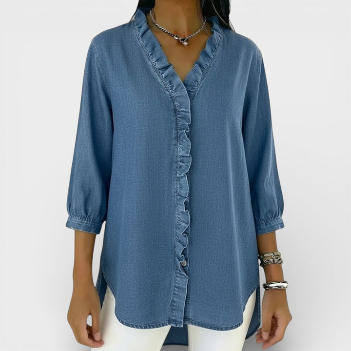 Heather | Blusa elegante con volantes