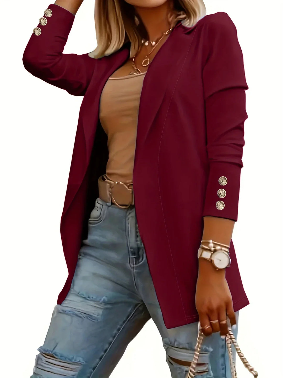 EMMA™ - Chaqueta elegante abierta por delante
