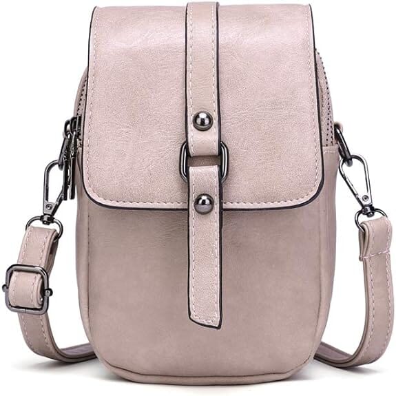 Bolso de mano multifuncional de cuero suave para mujer