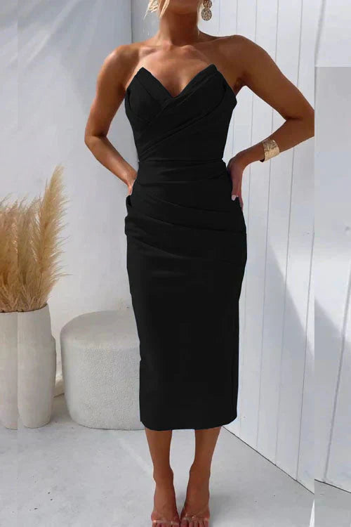 Nur™ | Vestido Midi con Espalda Descubierta