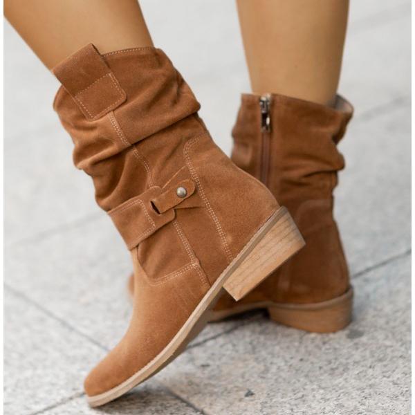 Carmen - Botines con cremallera con comodidad y soporte ortopédico