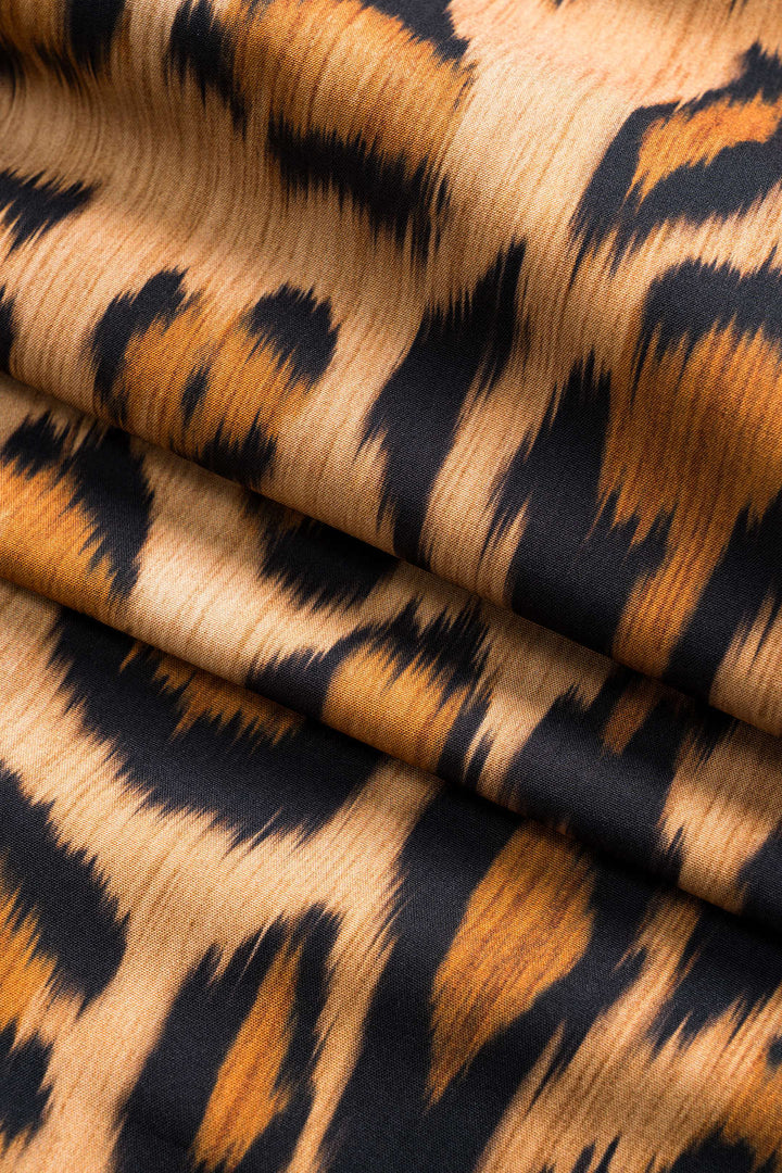 BIANCA™ - Vestido Midi Atrevido con Estampado de Leopardo