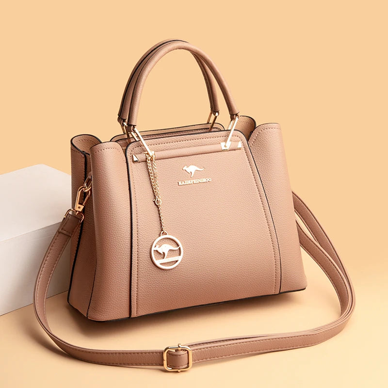 Bolso de Hombro de Piel Suave para Mujer