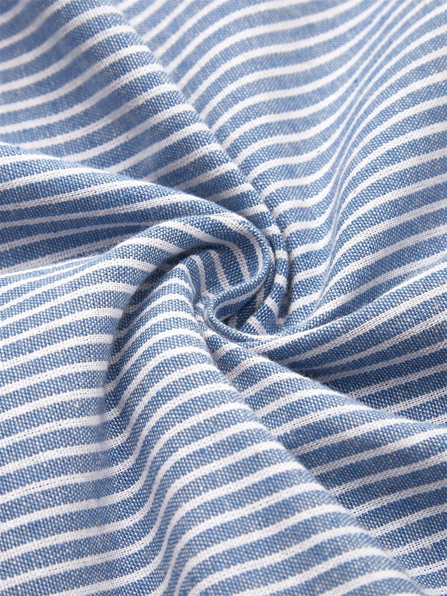 Aubrey | Vestido midi de verano elegante a rayas