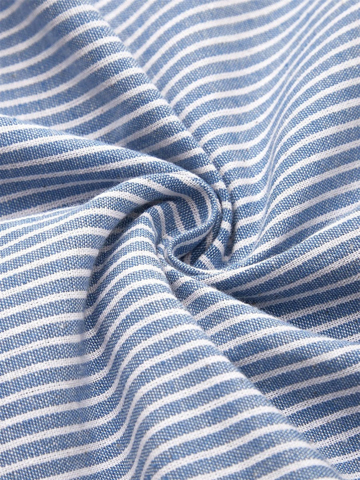 Aubrey | Vestido midi de verano elegante a rayas
