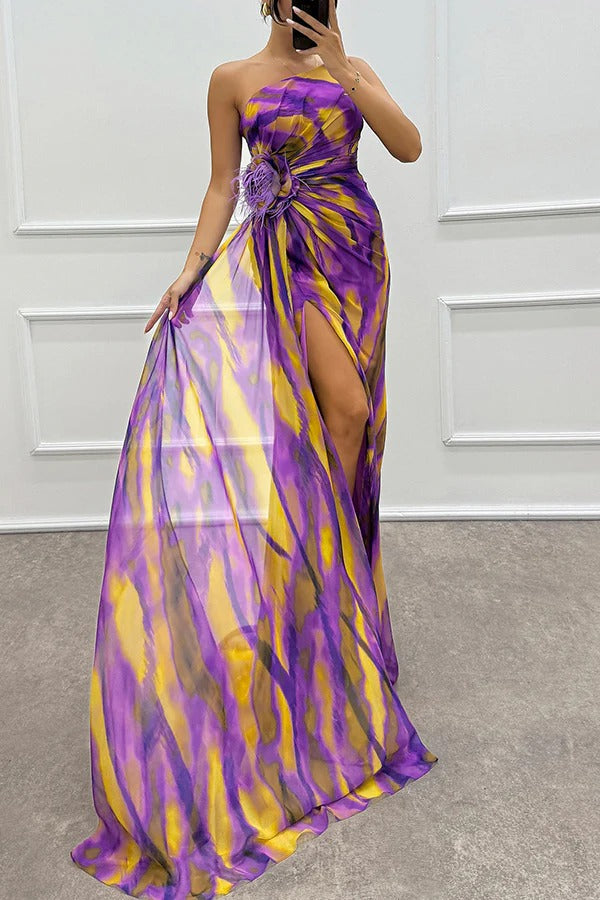 Lorna | Vestido Drapeado Vibrante