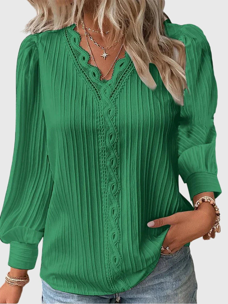 Andrea | Blusa Elegante con Escote en V