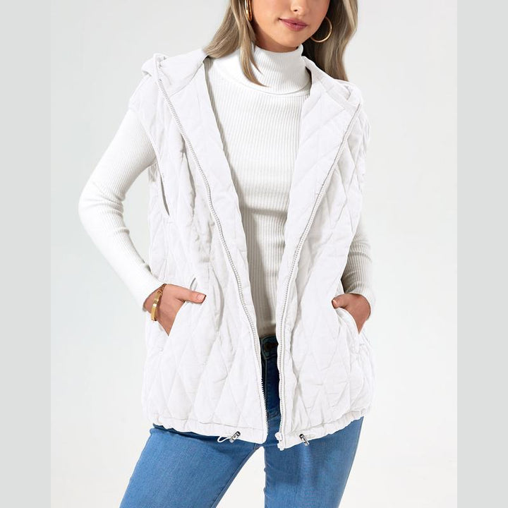 LIAM™ - Abrigo de invierno sin mangas con capucha y bolsillos
