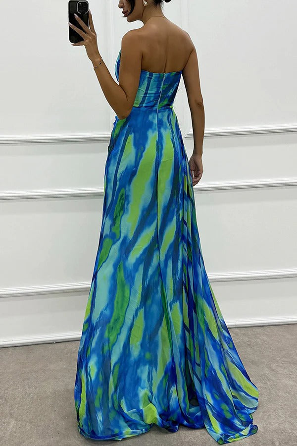 Lorna | Vestido Drapeado Vibrante