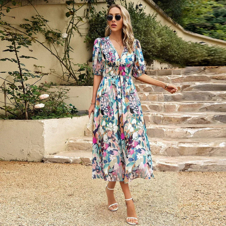 Orina™ | Vestido Elegante con Escote en V
