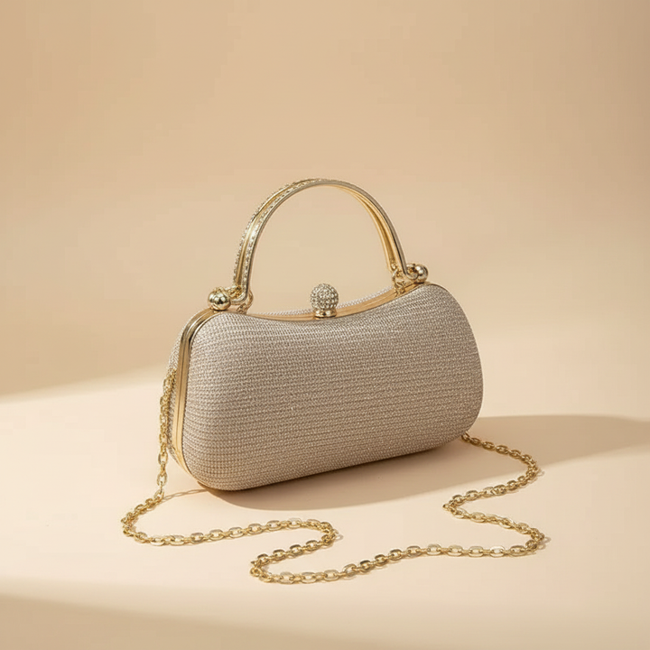 Bolso de mano pequeño y brillante