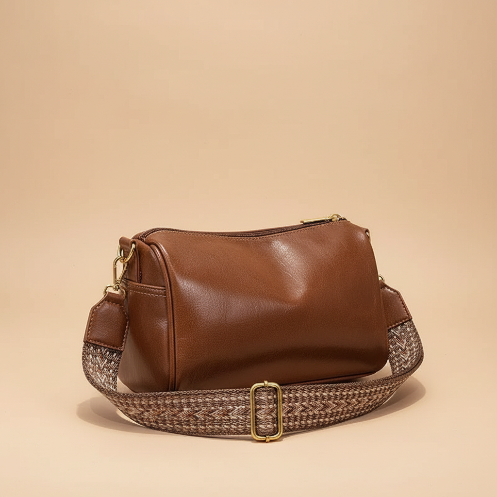 Bolso Boston de cuero PU vintage chic - bandolera de moda