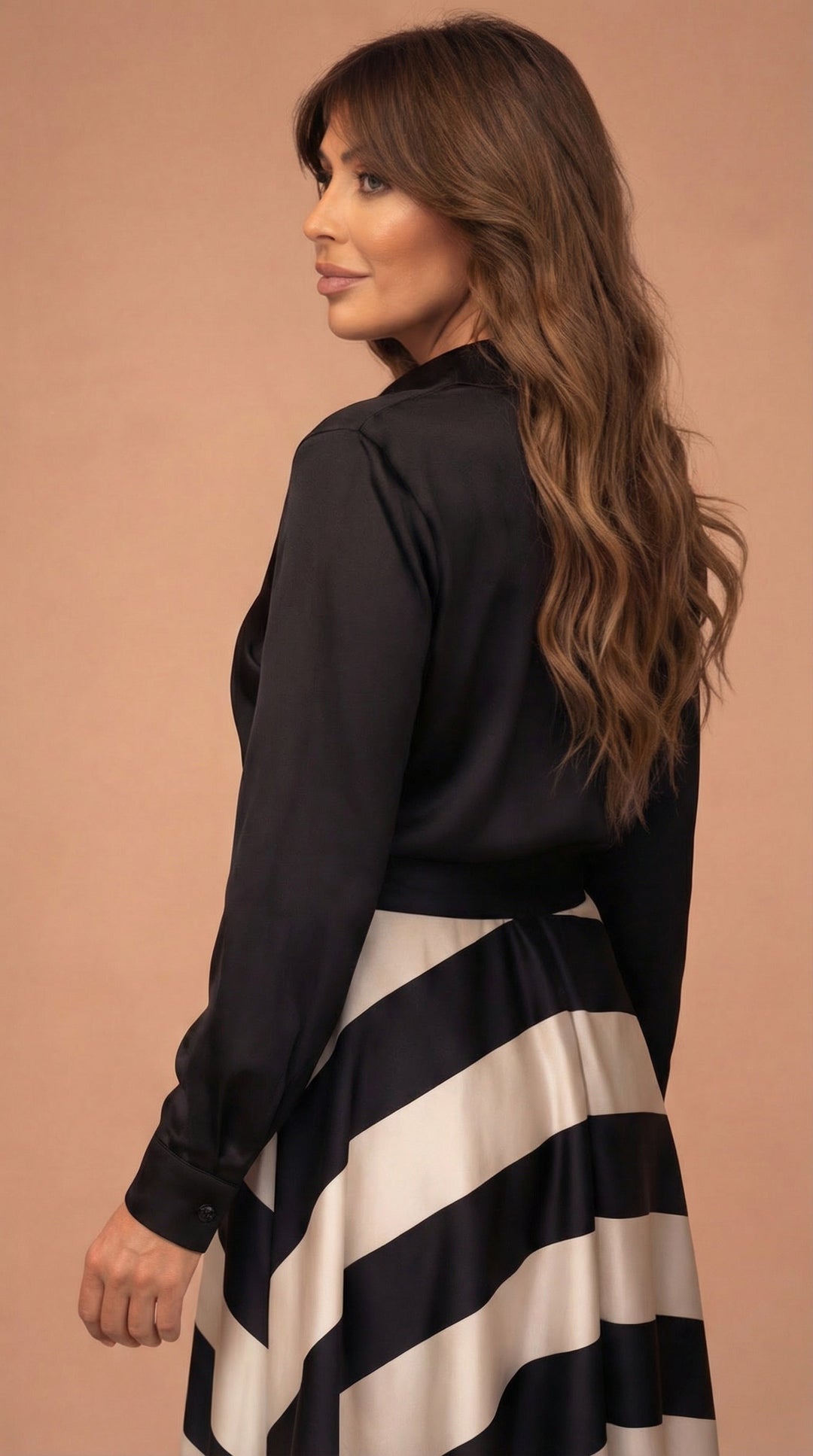 Mila™ Vestido Maxi de Rayas