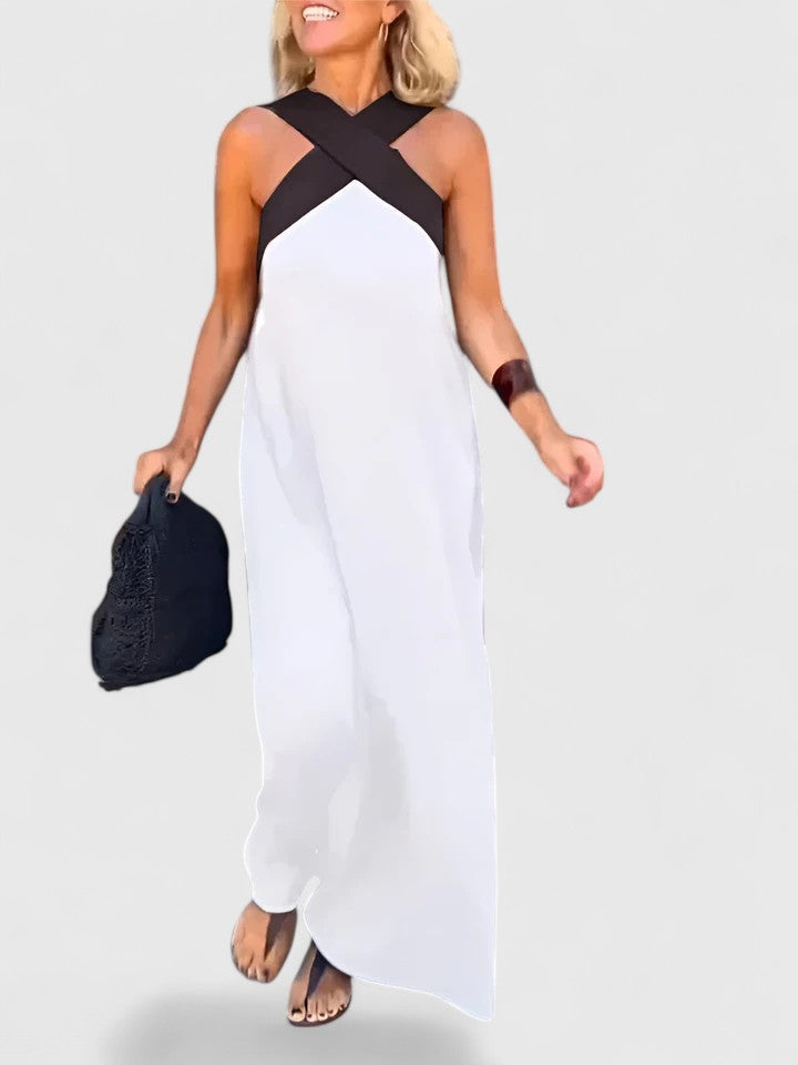 Evangeline™| Vestido elegante con espalda cruzada