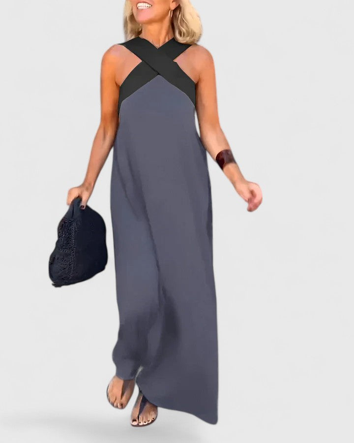 Evangeline™| Vestido elegante con espalda cruzada