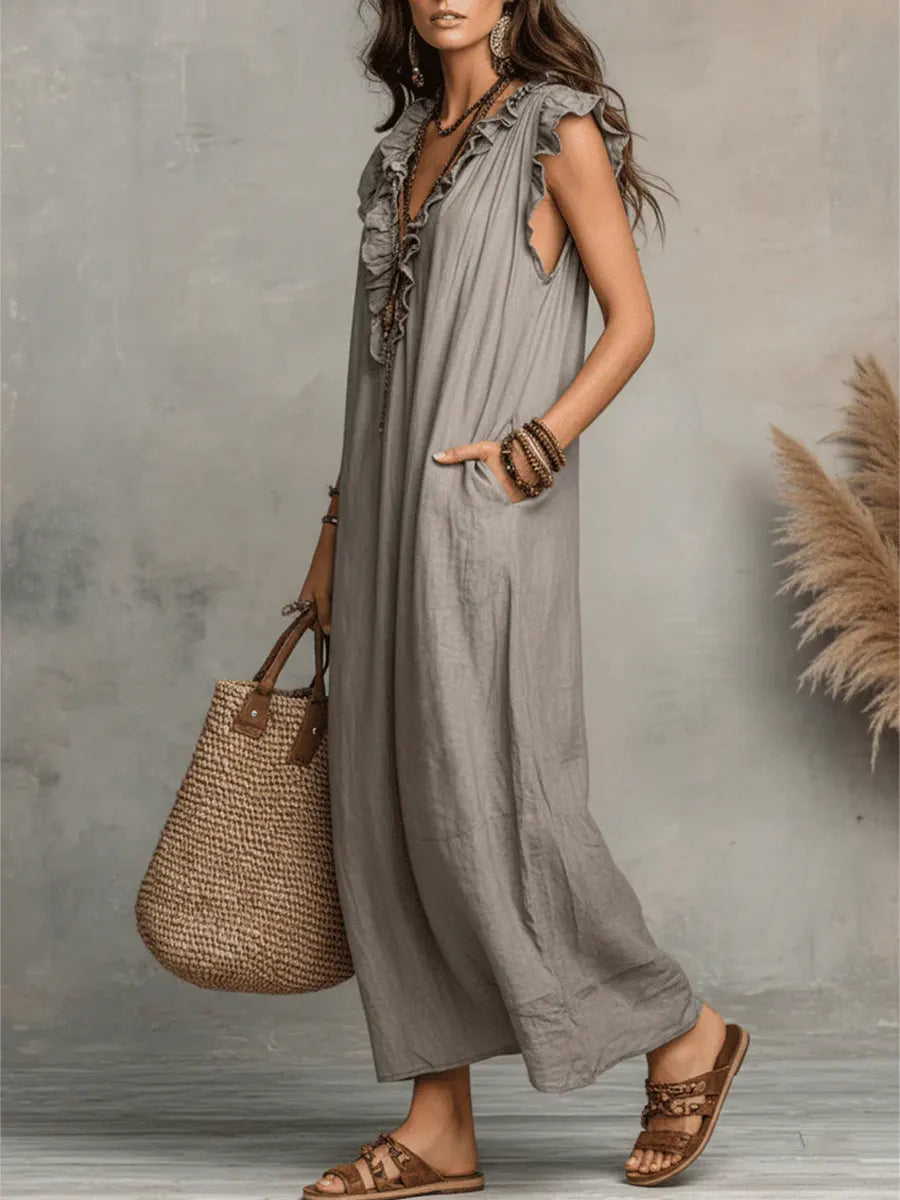 Camélia | Vestido Largo Bohemio Fluido